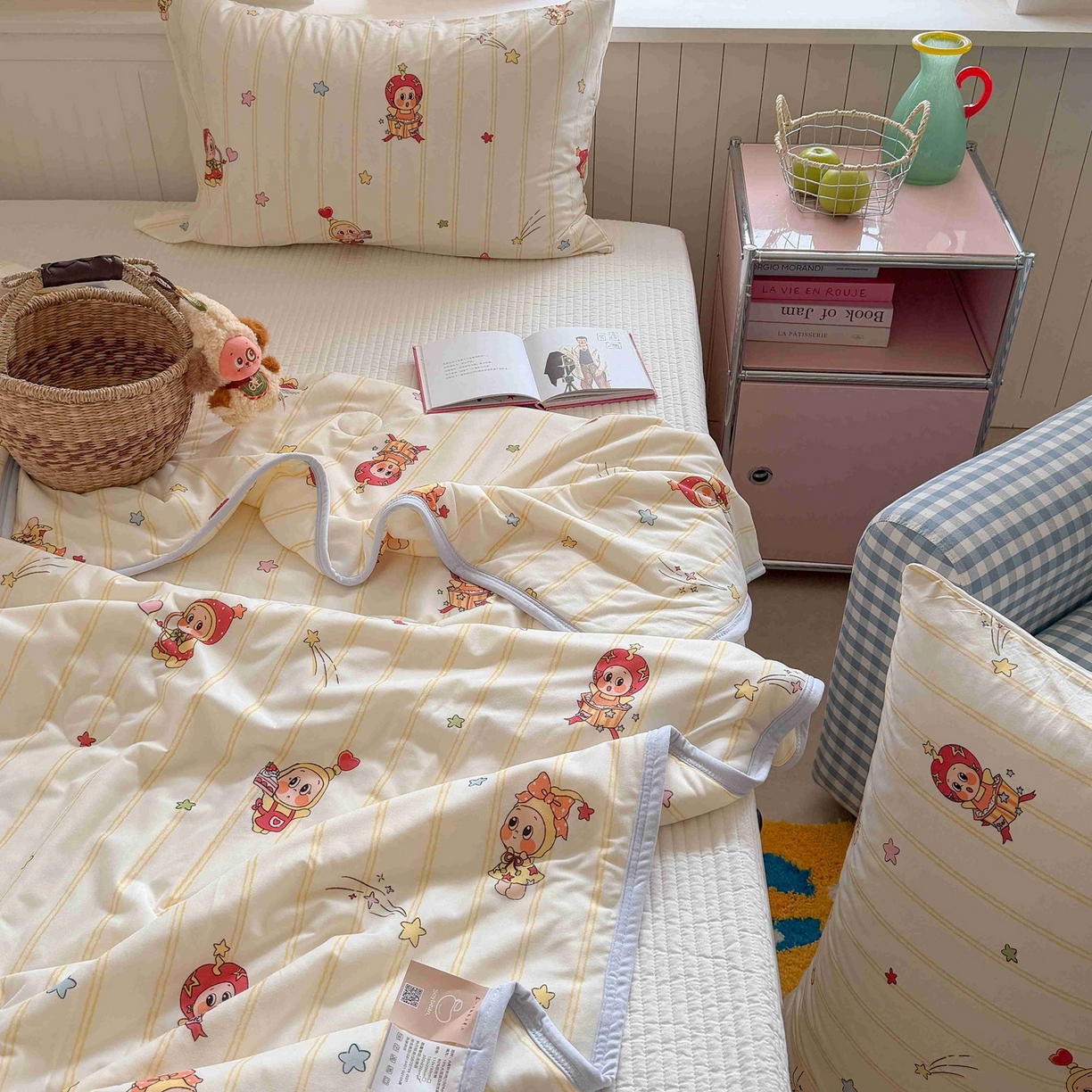 91家纺网 家纺一手货源 找家纺 觅糖家纺 2026新款针织云柔大豆夏被夏凉被空调被 幸运星