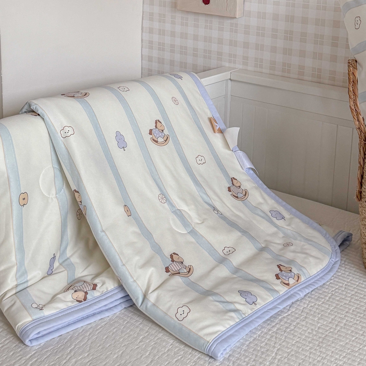 91家纺网 家纺一手货源 找家纺 觅糖家纺 2026新款针织云柔大豆夏被夏凉被空调被 摇摇马