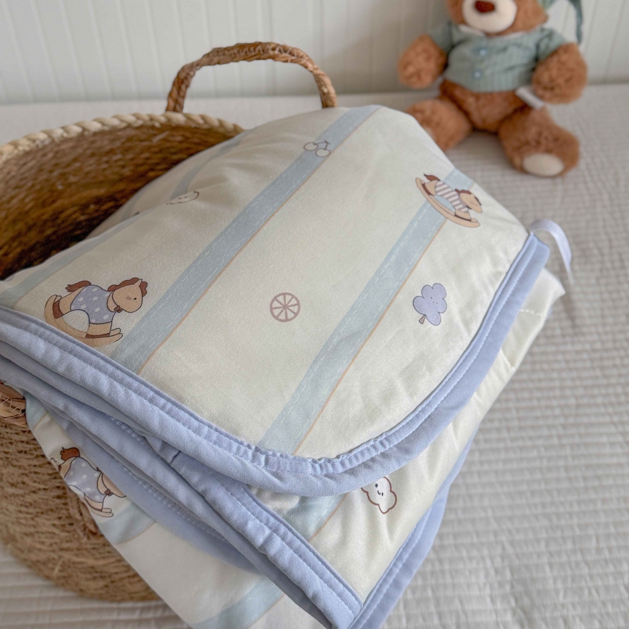 91家纺网 家纺一手货源 找家纺 觅糖家纺 2026新款针织云柔大豆夏被夏凉被空调被 摇摇马