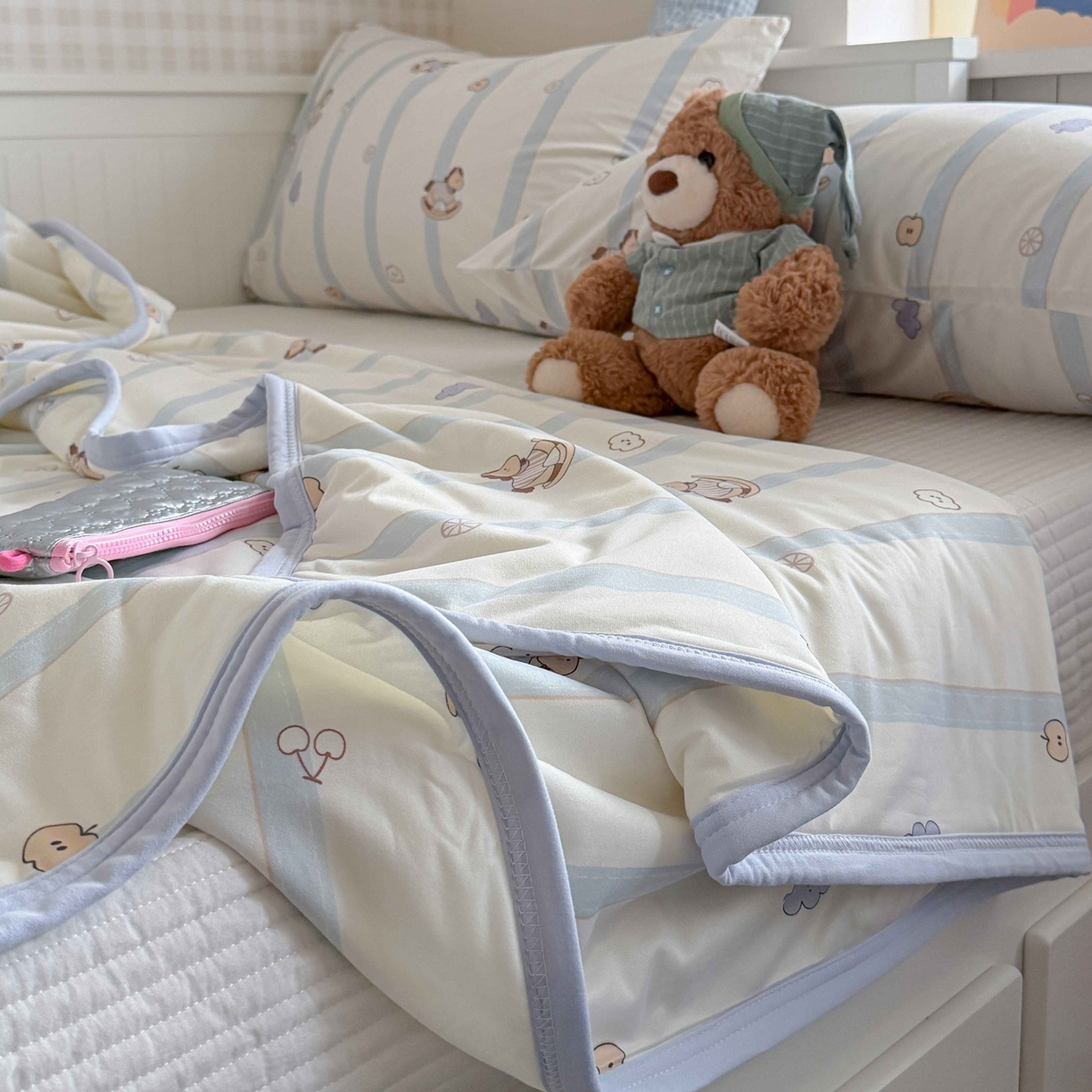 91家纺网 家纺一手货源 找家纺 觅糖家纺 2026新款针织云柔大豆夏被夏凉被空调被 摇摇马