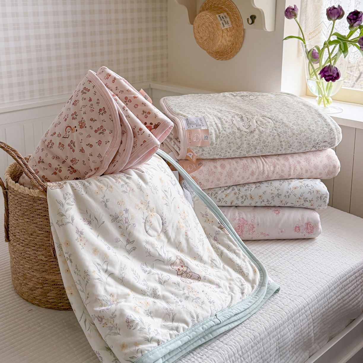 91家纺网 家纺一手货源 找家纺 觅糖家纺 2026新款针织云柔大豆夏被夏凉被空调被 组合图（仅供展示不可下单）