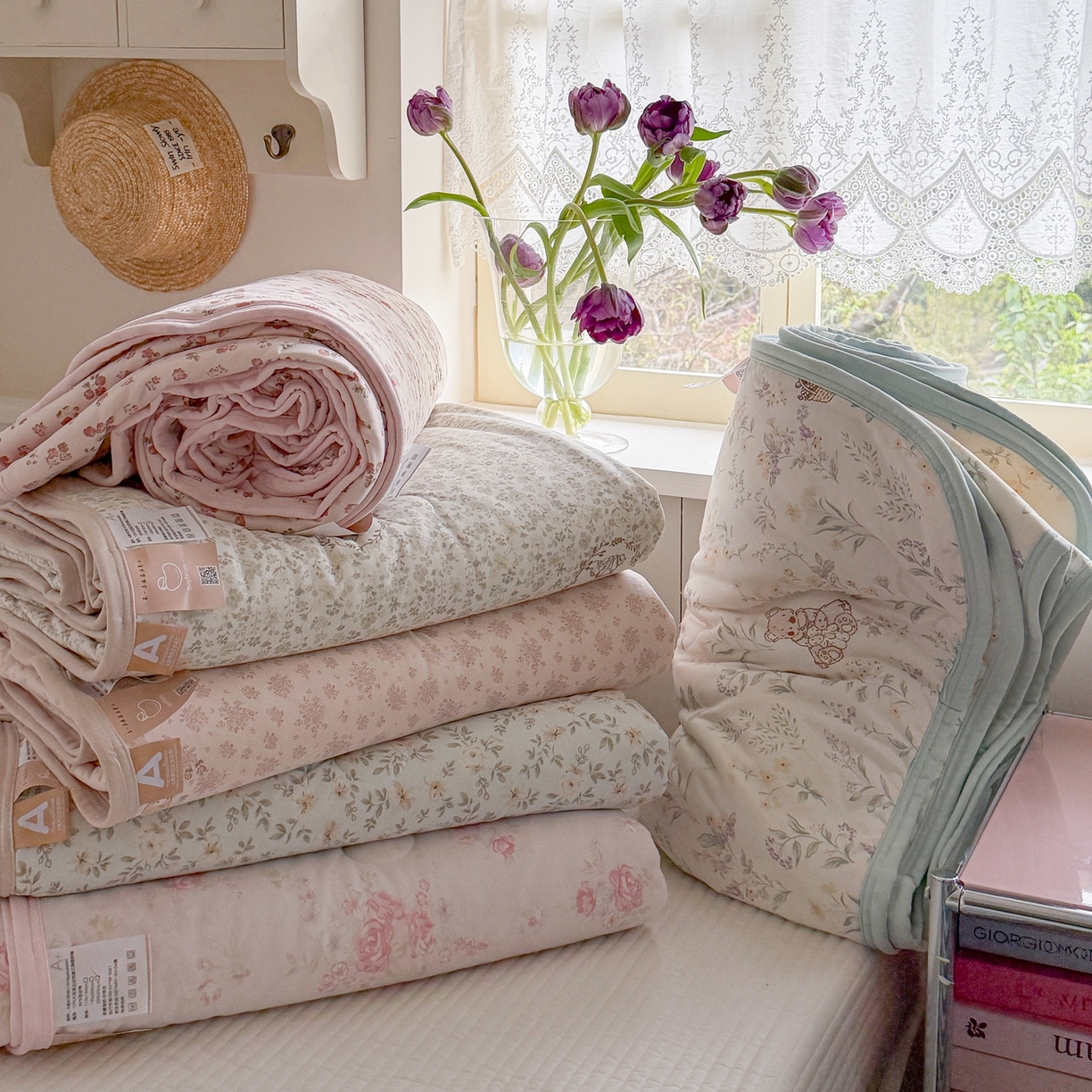 91家纺网 家纺一手货源 找家纺 觅糖家纺 2026新款针织云柔大豆夏被夏凉被空调被 组合图（仅供展示不可下单）