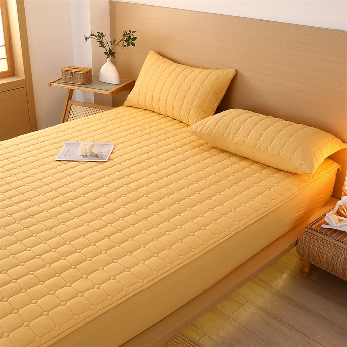 91家纺网 家纺一手货源 找家纺 （总）欧妮家纺 2026新款无印风全棉水洗棉床笠