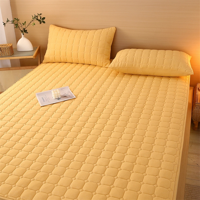 91家纺网 家纺一手货源 找家纺 （总）欧妮家纺 2026新款无印风全棉水洗棉床笠