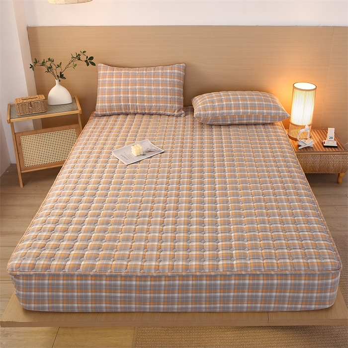 91家纺网 家纺一手货源 找家纺 （总）欧妮家纺 2026新款无印风全棉水洗棉床笠