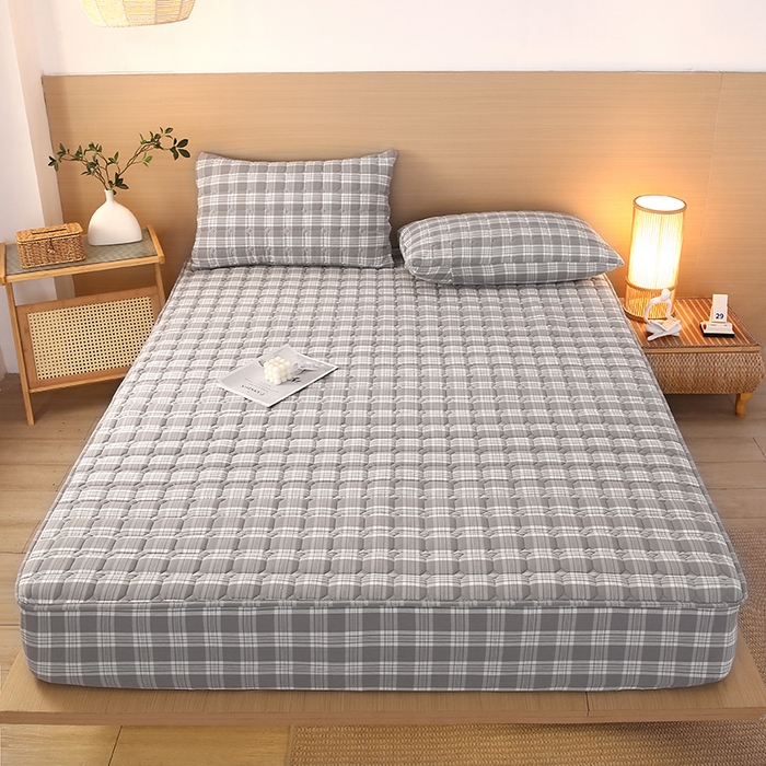 91家纺网 家纺一手货源 找家纺 （总）欧妮家纺 2026新款无印风全棉水洗棉床笠