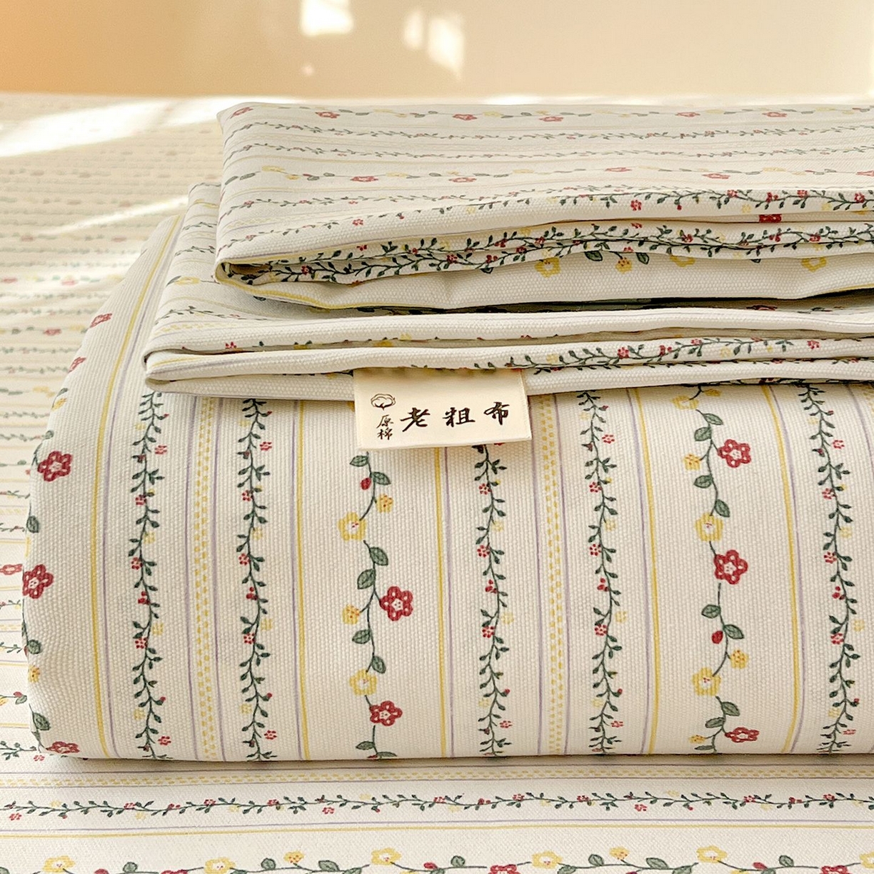 91家纺网 家纺一手货源 找家纺 （总）欧妮家纺 2026新款朴棉老粗布床单