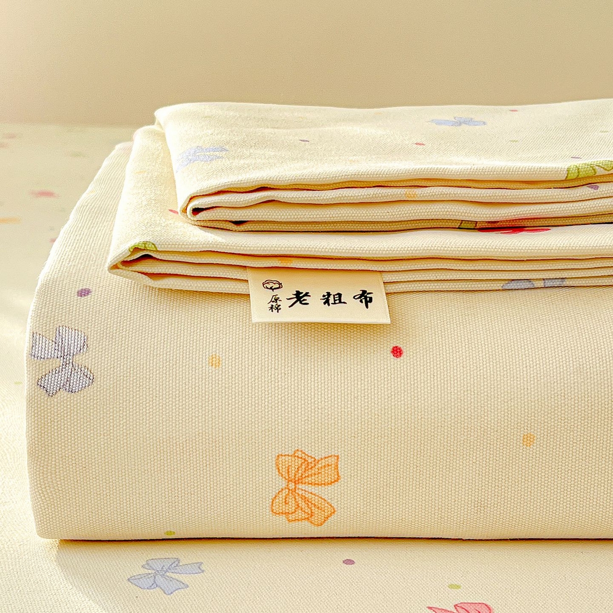 91家纺网 家纺一手货源 找家纺 （总）欧妮家纺 2026新款朴棉老粗布床单