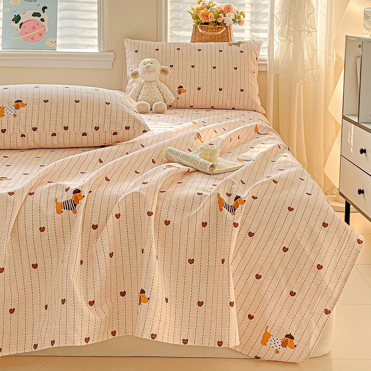 91家纺网 家纺一手货源 找家纺 （总）欧妮家纺 2026新款朴棉老粗布床单