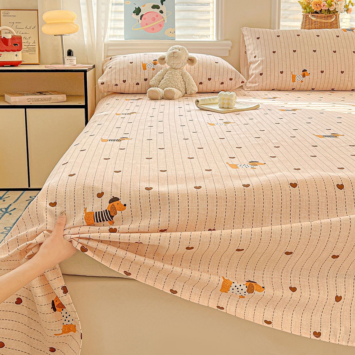 91家纺网 家纺一手货源 找家纺 （总）欧妮家纺 2026新款朴棉老粗布床单