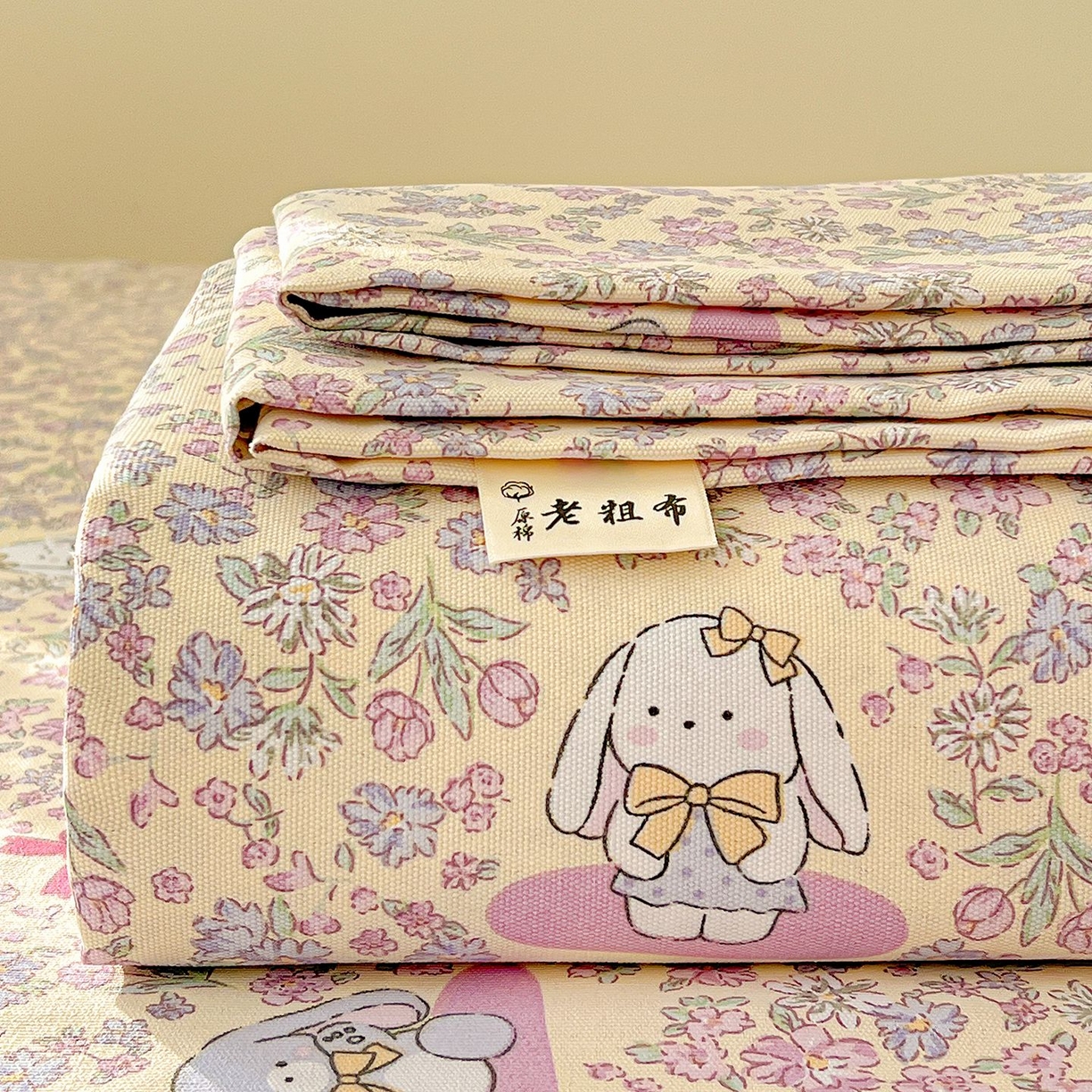 91家纺网 家纺一手货源 找家纺 （总）欧妮家纺 2026新款朴棉老粗布床单