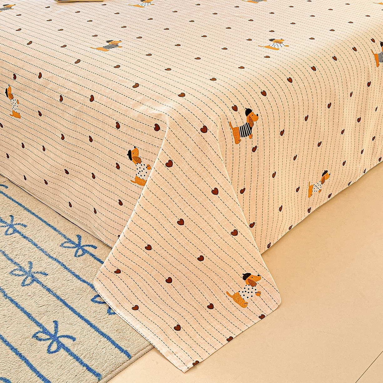 91家纺网 家纺一手货源 找家纺 （总）欧妮家纺 2026新款朴棉老粗布床单