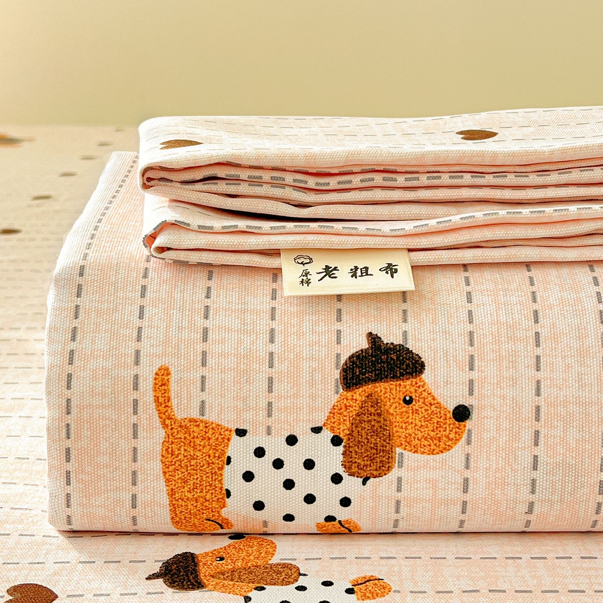 91家纺网 家纺一手货源 找家纺 （总）欧妮家纺 2026新款朴棉老粗布床单