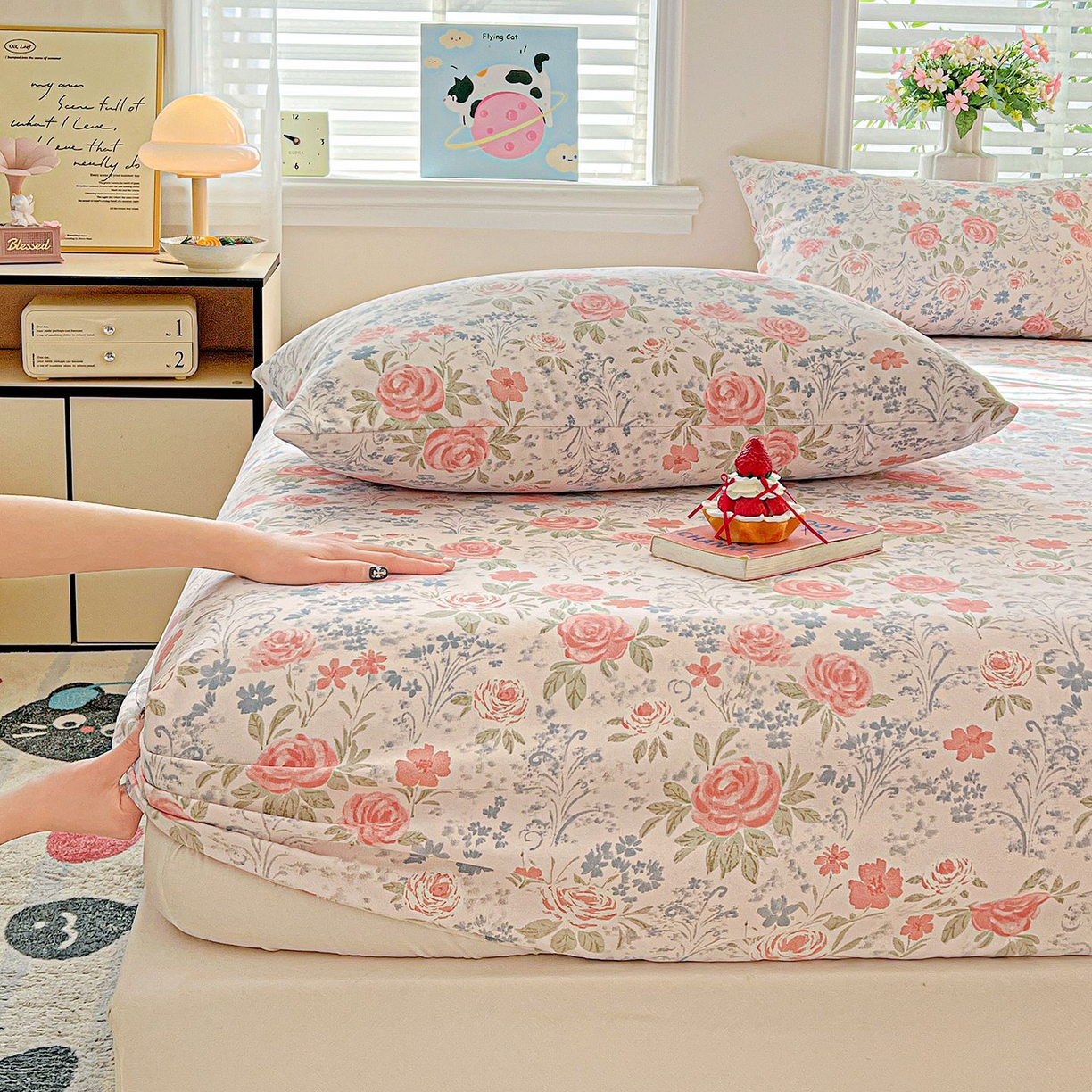 91家纺网 家纺一手货源 找家纺 （总）欧妮家纺 2026新款朴棉老粗布床笠