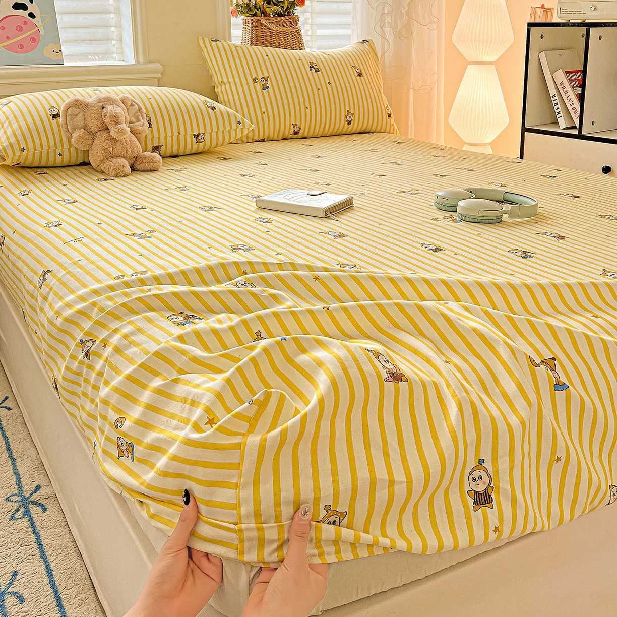 91家纺网 家纺一手货源 找家纺 （总）欧妮家纺 2026新款朴棉老粗布床笠