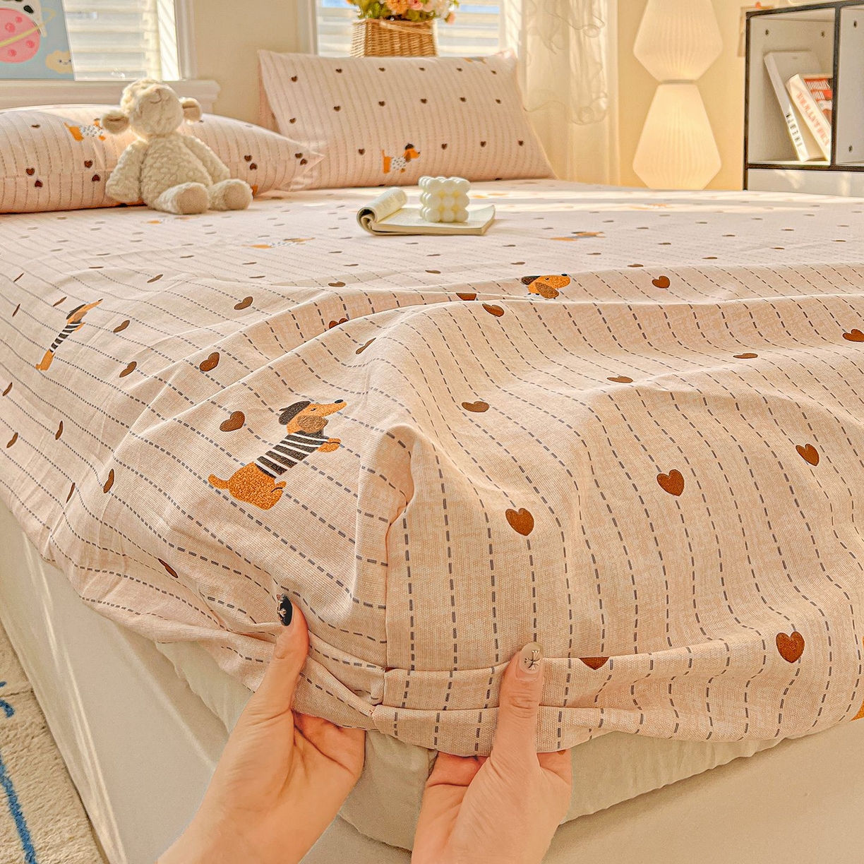 91家纺网 家纺一手货源 找家纺 （总）欧妮家纺 2026新款朴棉老粗布床笠