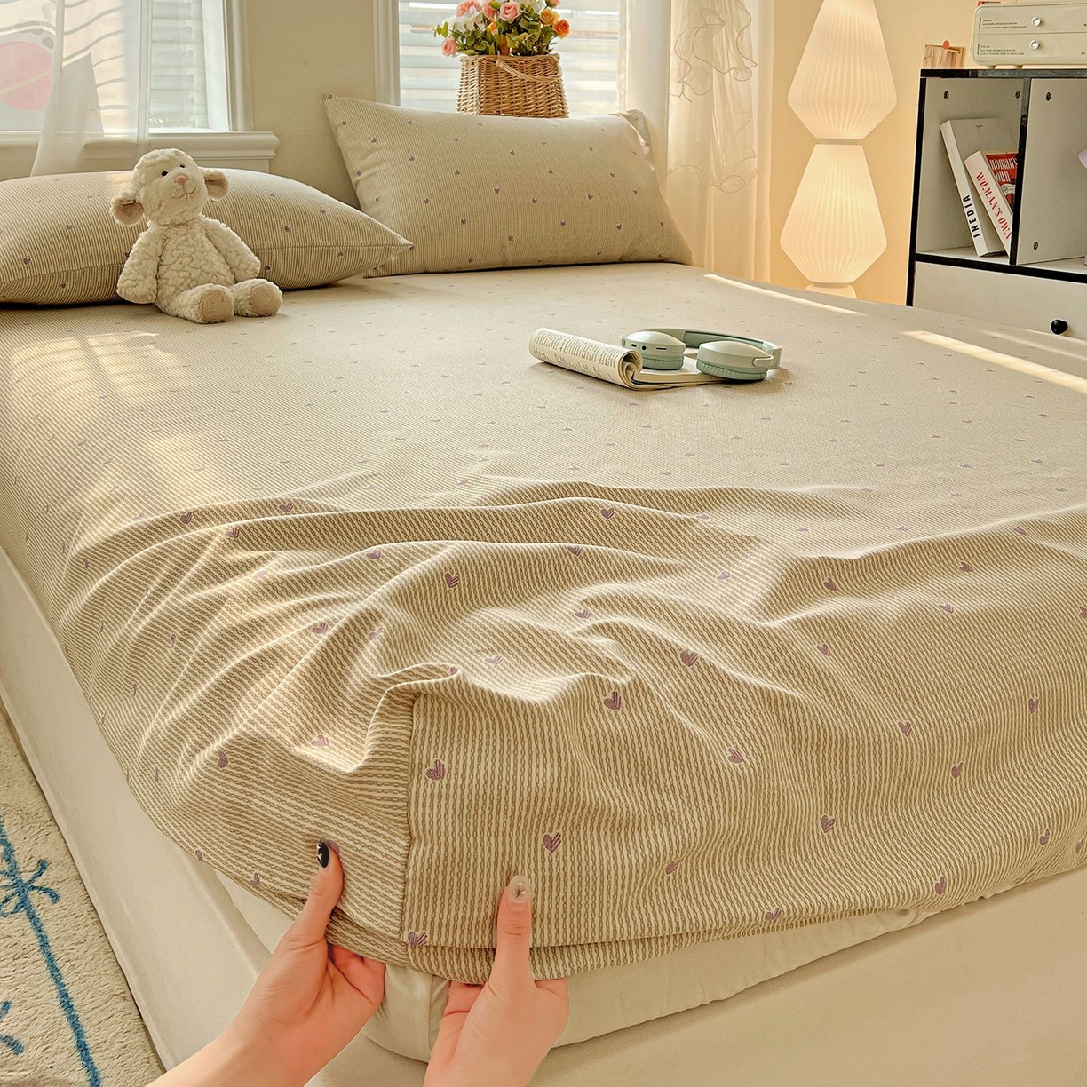 91家纺网 家纺一手货源 找家纺 （总）欧妮家纺 2026新款朴棉老粗布床笠