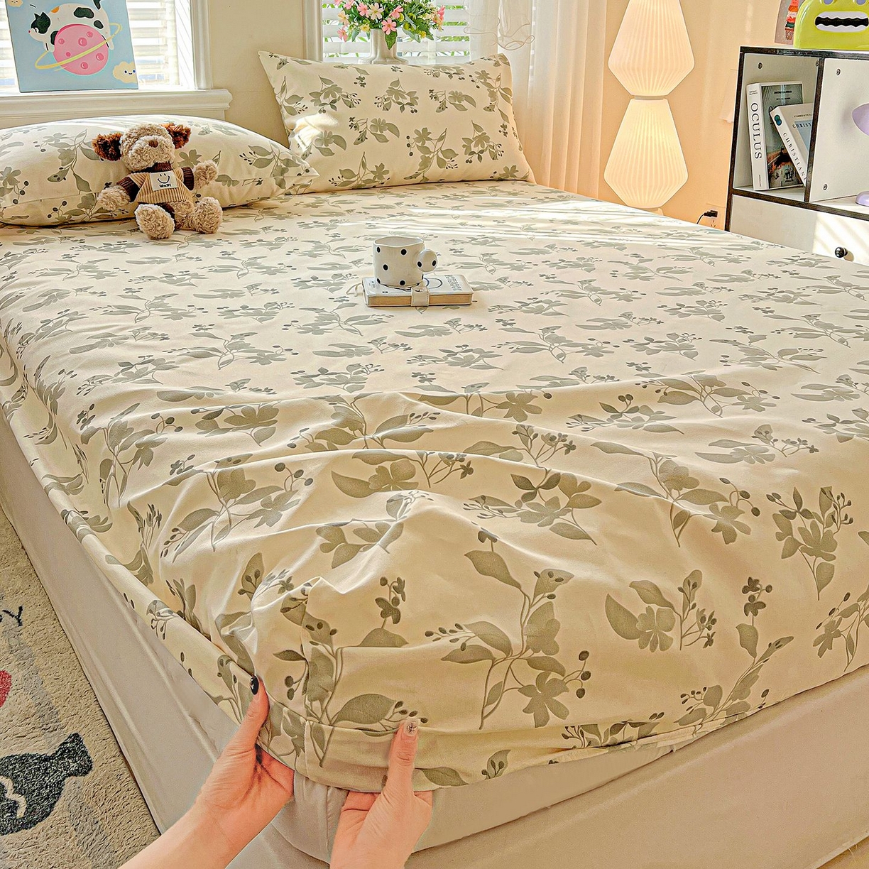 91家纺网 家纺一手货源 找家纺 （总）欧妮家纺 2026新款朴棉老粗布床笠