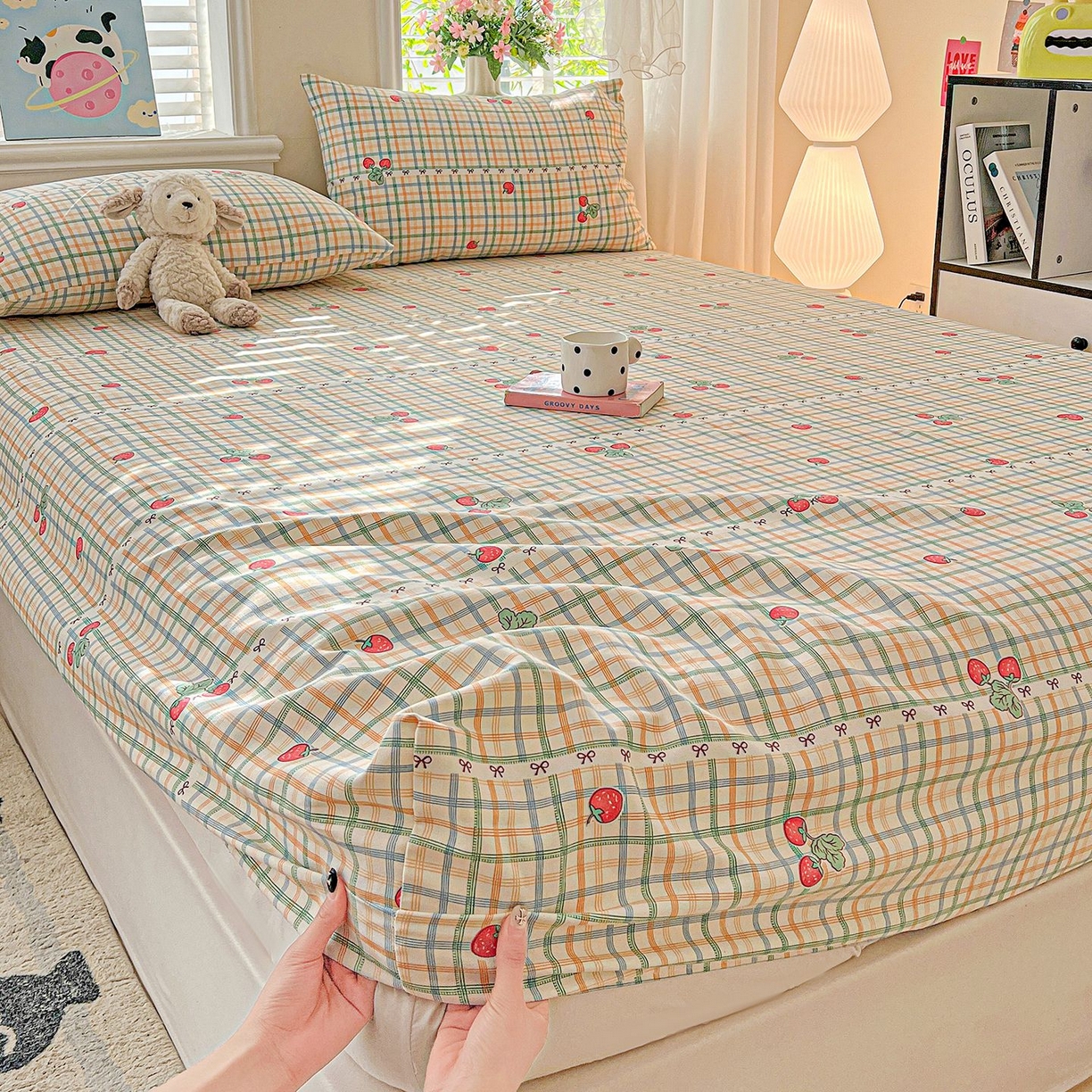 91家纺网 家纺一手货源 找家纺 （总）欧妮家纺 2026新款朴棉老粗布床笠