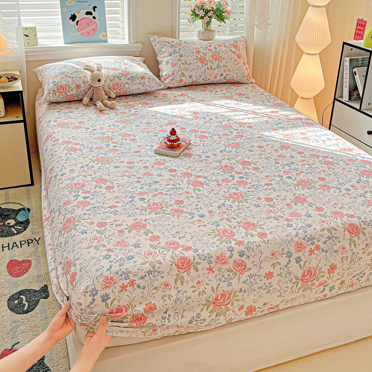 91家纺网 家纺一手货源 找家纺 （总）欧妮家纺 2026新款朴棉老粗布床笠