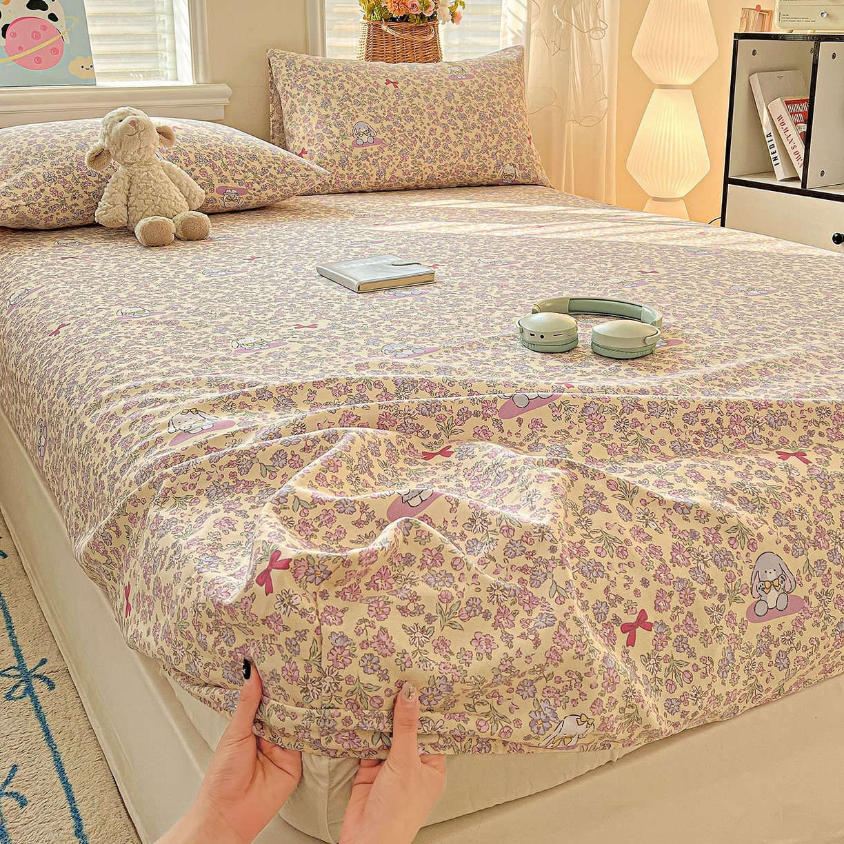 91家纺网 家纺一手货源 找家纺 （总）欧妮家纺 2026新款朴棉老粗布床笠