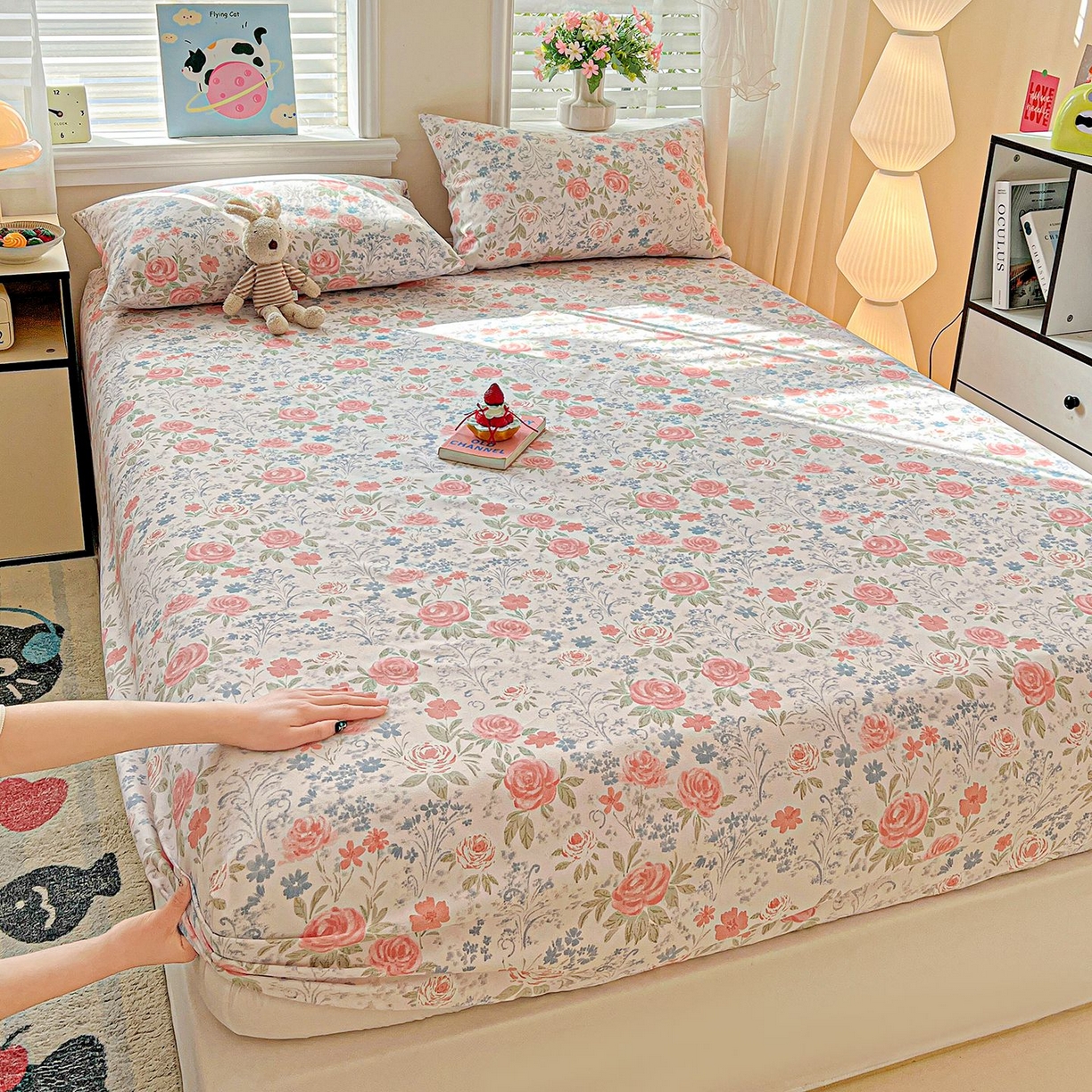 91家纺网 家纺一手货源 找家纺 （总）欧妮家纺 2026新款朴棉老粗布床笠