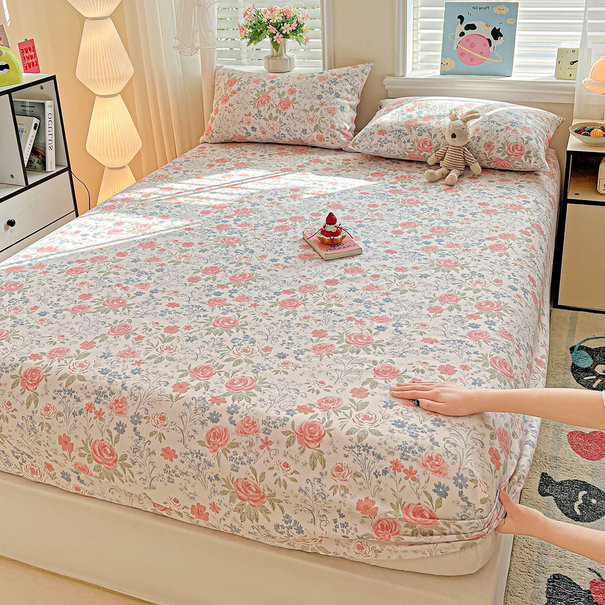 91家纺网 家纺一手货源 找家纺 （总）欧妮家纺 2026新款朴棉老粗布床笠