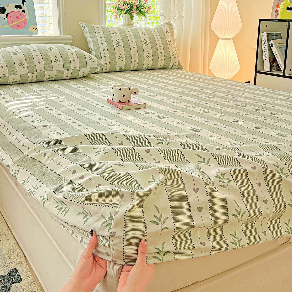 91家纺网 家纺一手货源 找家纺 （总）欧妮家纺 2026新款朴棉老粗布床笠