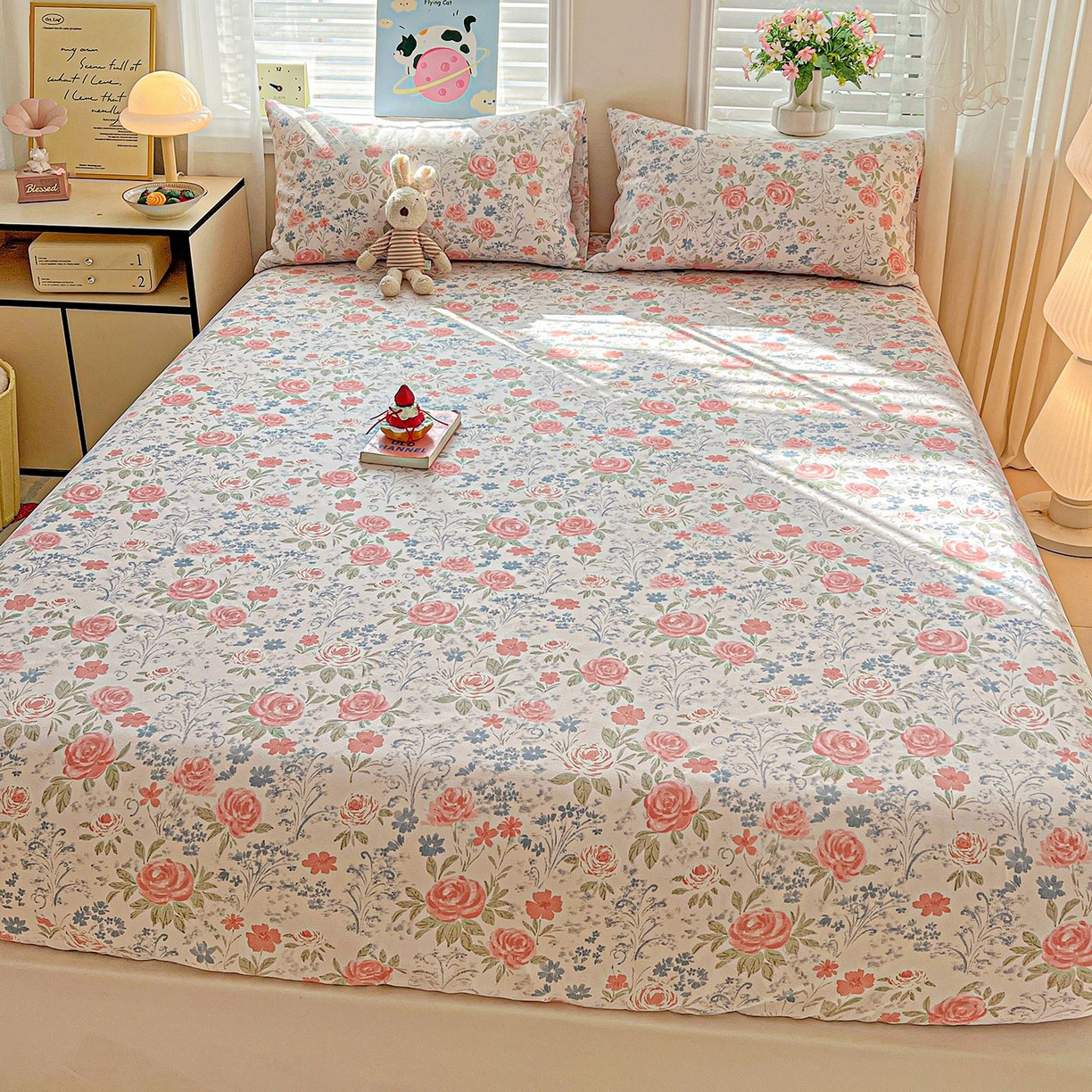 91家纺网 家纺一手货源 找家纺 （总）欧妮家纺 2026新款朴棉老粗布床笠