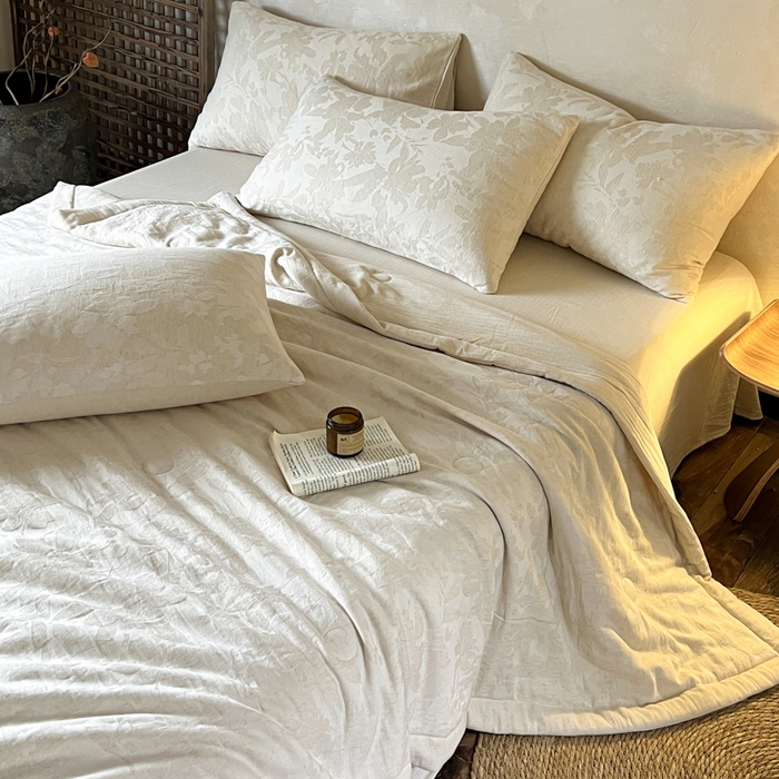 91家纺网 家纺一手货源 找家纺 （总）乐家毛巾被（工厂自产自销） 2026新款棉花胚胎填充大提花棉麻夏被夏凉被空调被