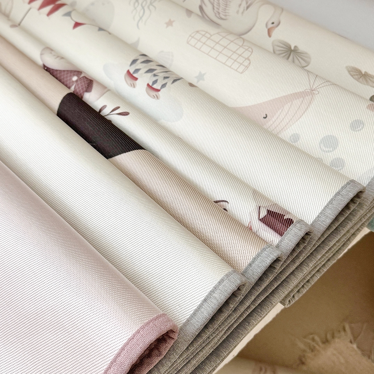 91家纺网 家纺一手货源 找家纺 （总）JUICY 橘滋家纺 2026新款A类北欧简约数码婴儿席幼儿园冰丝席凉席