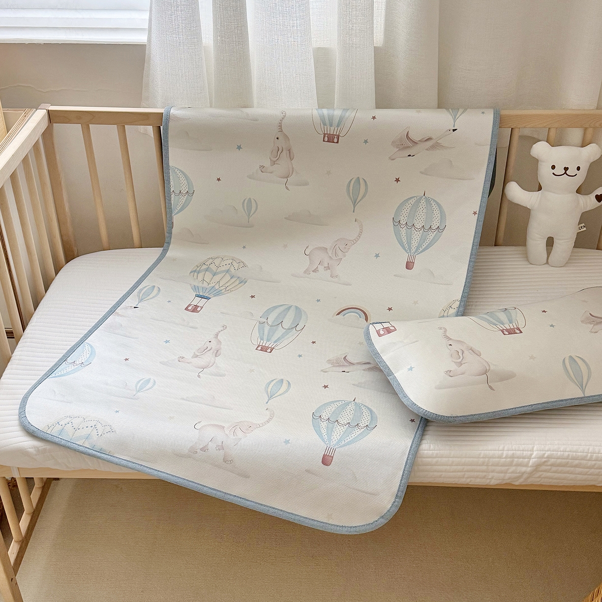 91家纺网 家纺一手货源 找家纺 （总）JUICY 橘滋家纺 2026新款A类北欧简约数码婴儿席幼儿园冰丝席凉席