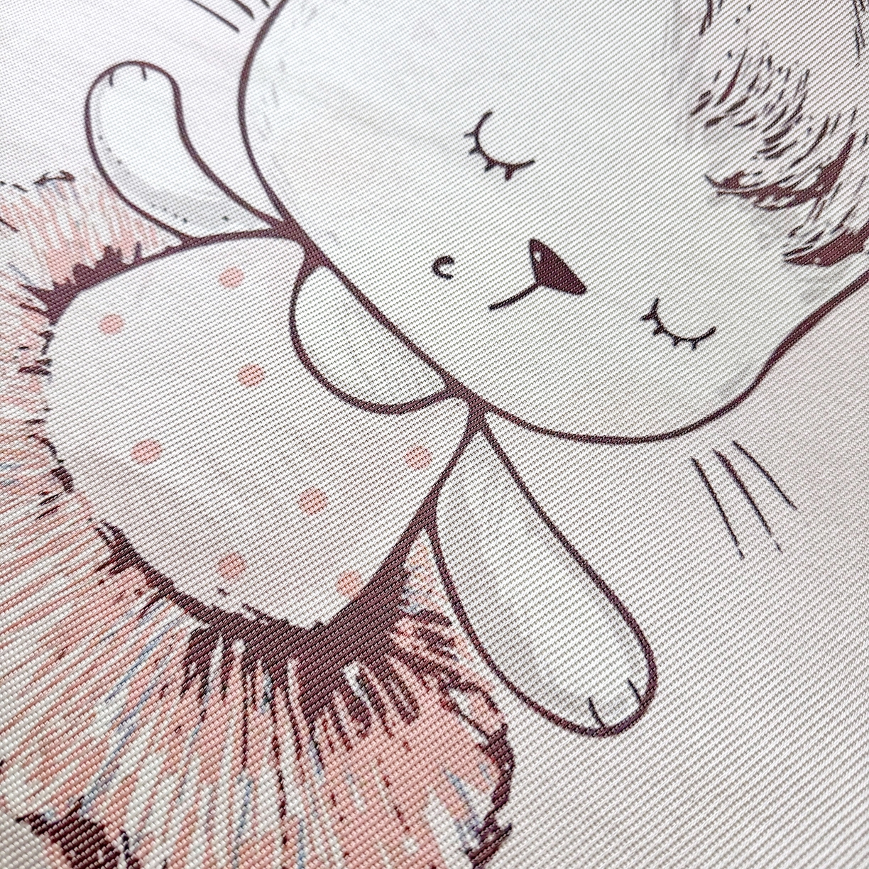 91家纺网 家纺一手货源 找家纺 JUICY 橘滋家纺 2026新款A类北欧简约数码印花婴童冰丝席凉席 芭蕾小兔