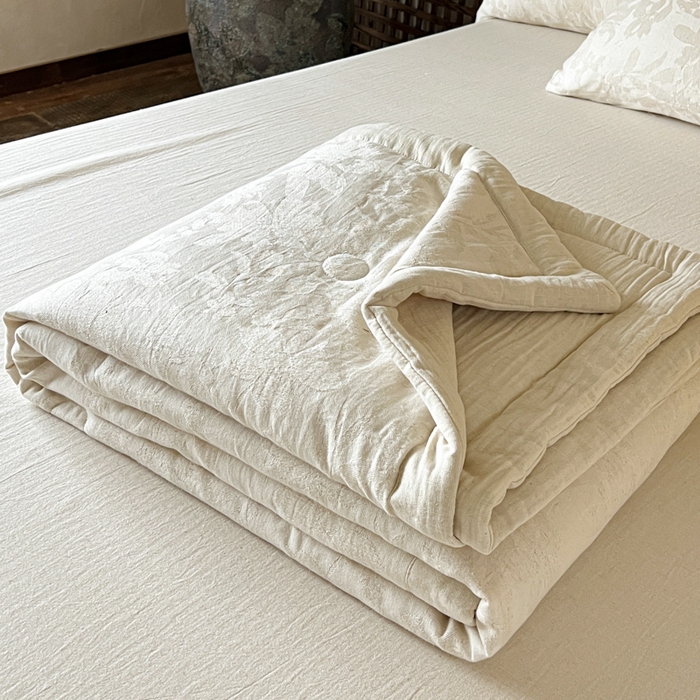 91家纺网 家纺一手货源 找家纺 （总）乐家毛巾被（工厂自产自销） 2026新款棉花胚胎填充大提花棉麻夏被夏凉被空调被