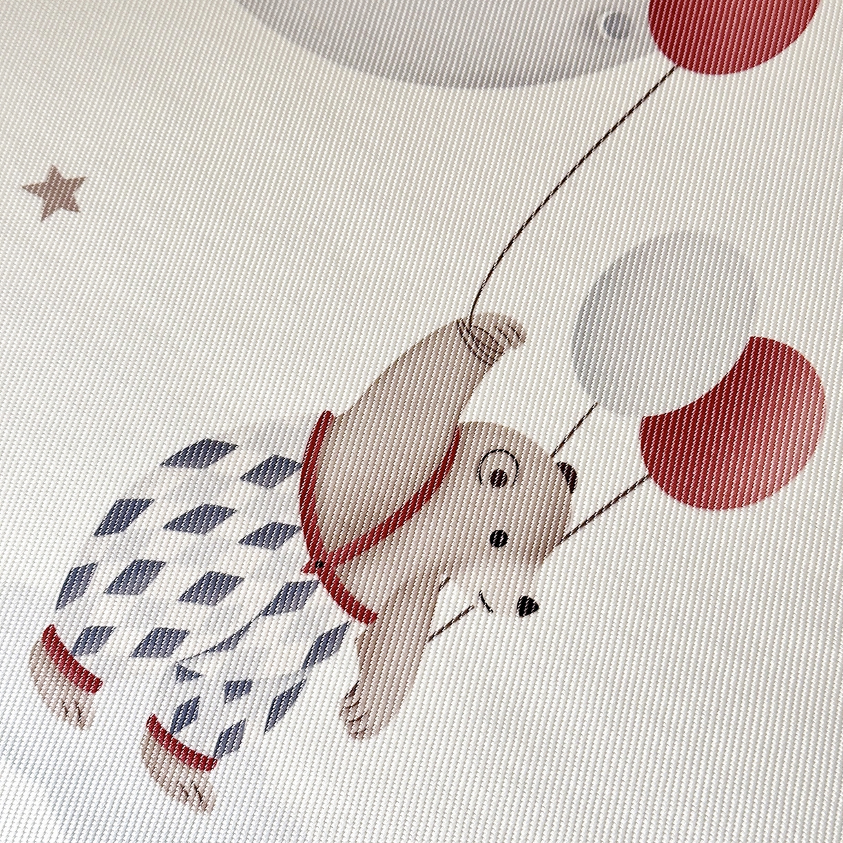 91家纺网 家纺一手货源 找家纺 JUICY 橘滋家纺 2026新款A类北欧简约数码印花婴童冰丝席凉席 天空之城