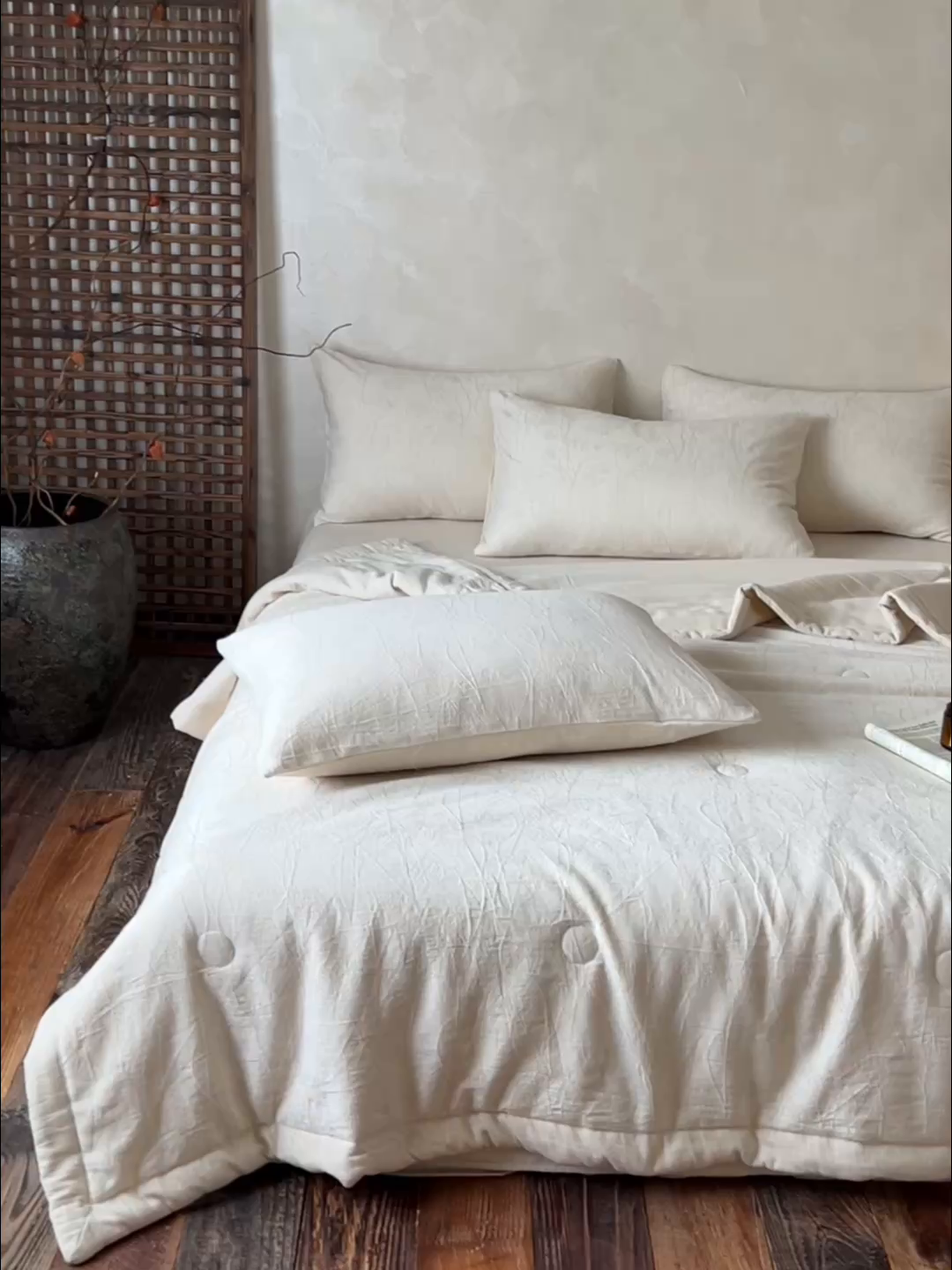 91家纺网 家纺一手货源 找家纺 乐家毛巾被（工厂自产自销） 2026新款棉花胚胎填充大提花棉麻夏被夏凉被空调被 棉麻-拱门