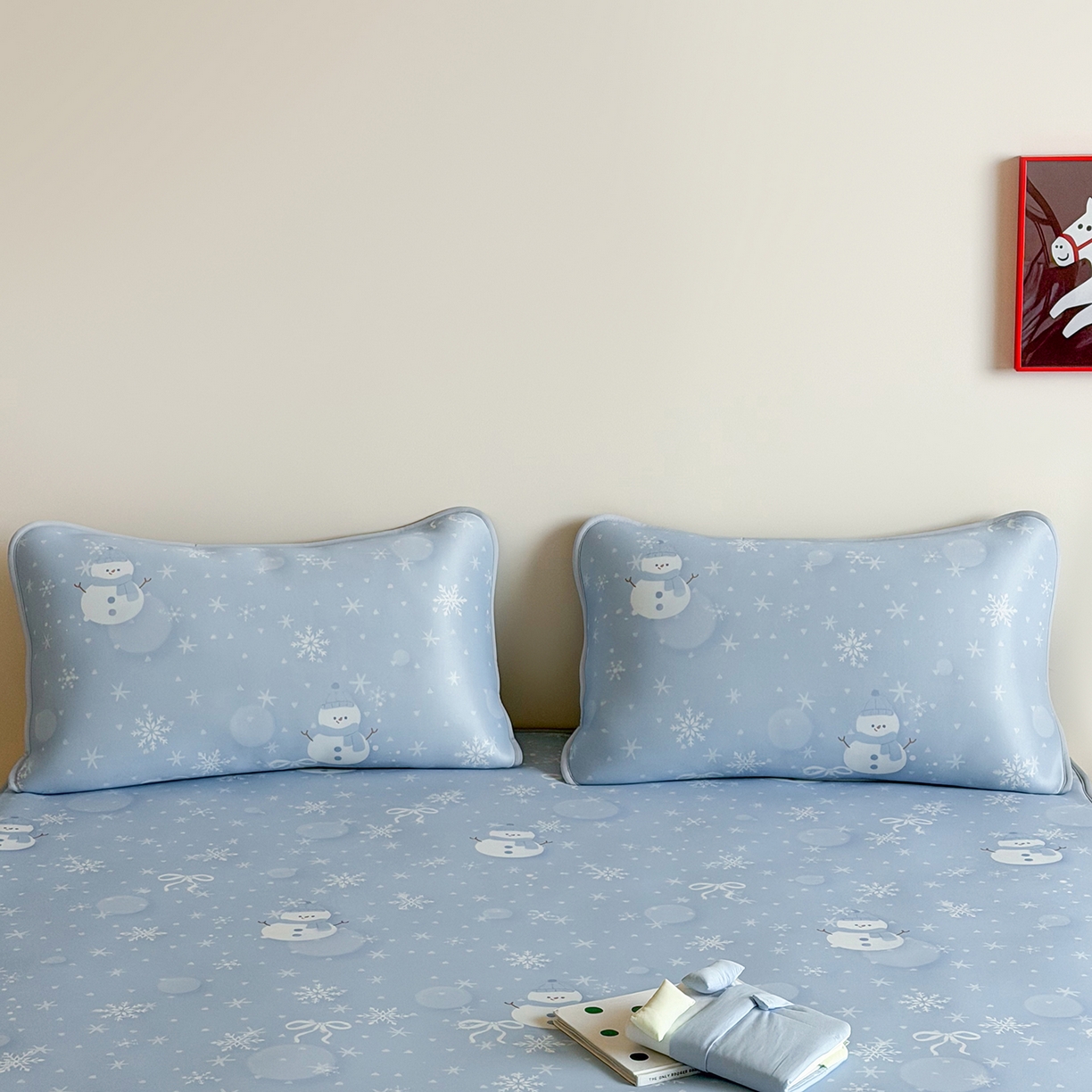 91家纺网 家纺一手货源 找家纺 JUICY 橘滋家纺 2026新款CoolAir沁氧数码印花冰感软凉席 蓝梦精灵-平席款