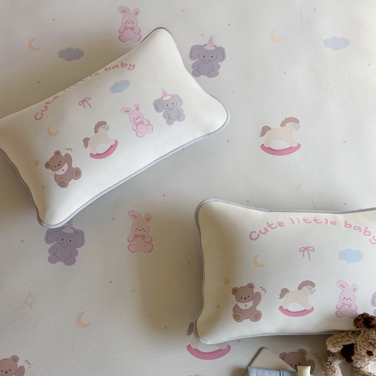 91家纺网 家纺一手货源 找家纺 JUICY 橘滋家纺 2026新款CoolAir沁氧数码印花冰感软凉席 动物寓言集-平席款