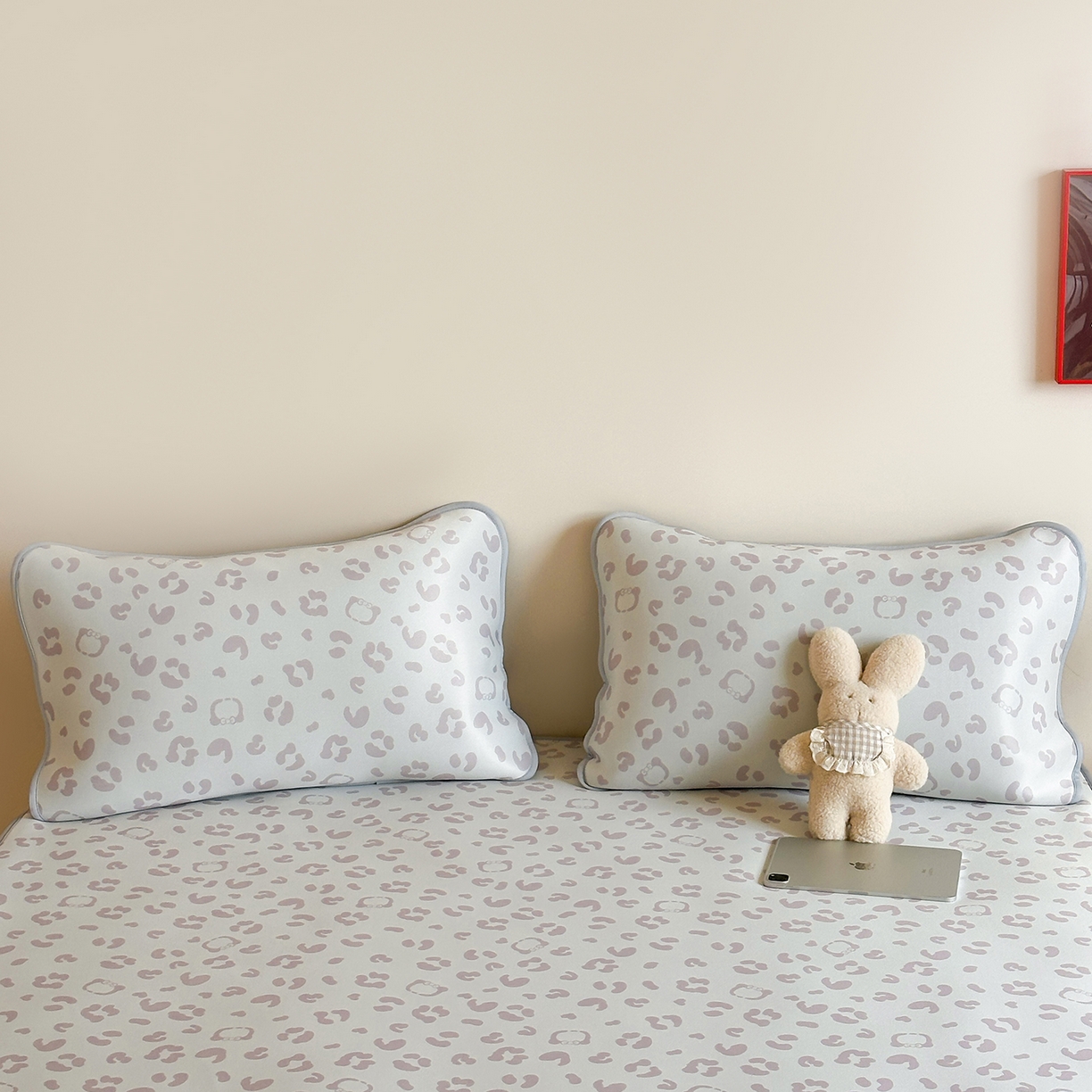 91家纺网 家纺一手货源 找家纺 JUICY 橘滋家纺 2026新款CoolAir沁氧数码印花冰感软凉席 豹纹丛林-平席款