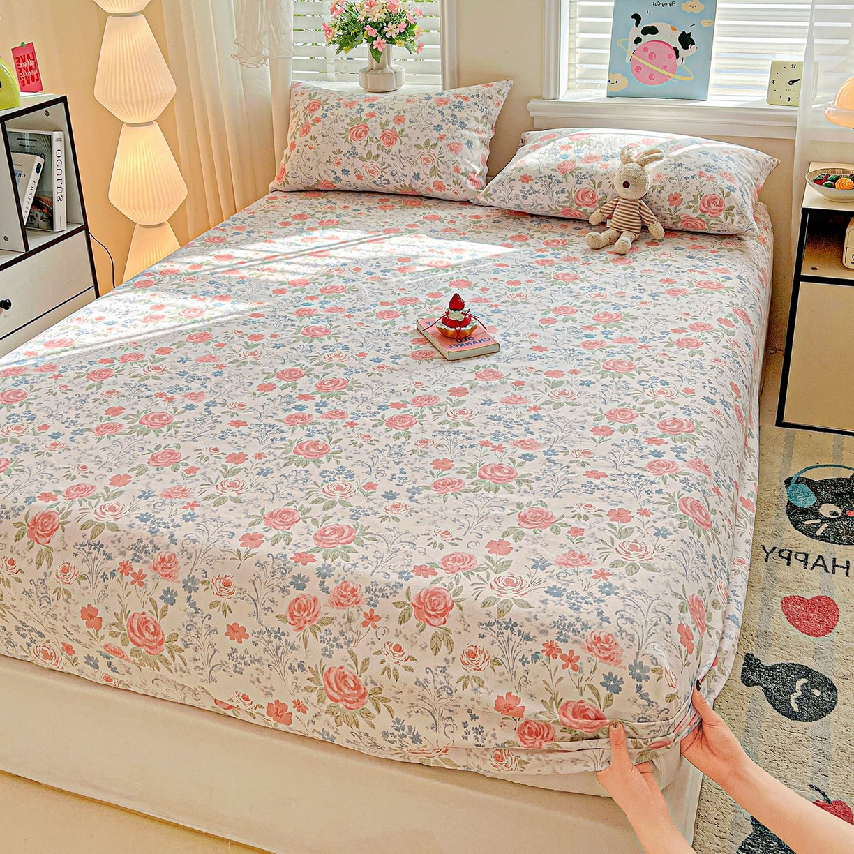 91家纺网 家纺一手货源 找家纺 （总）欧妮家纺 2026新款朴棉老粗布床笠