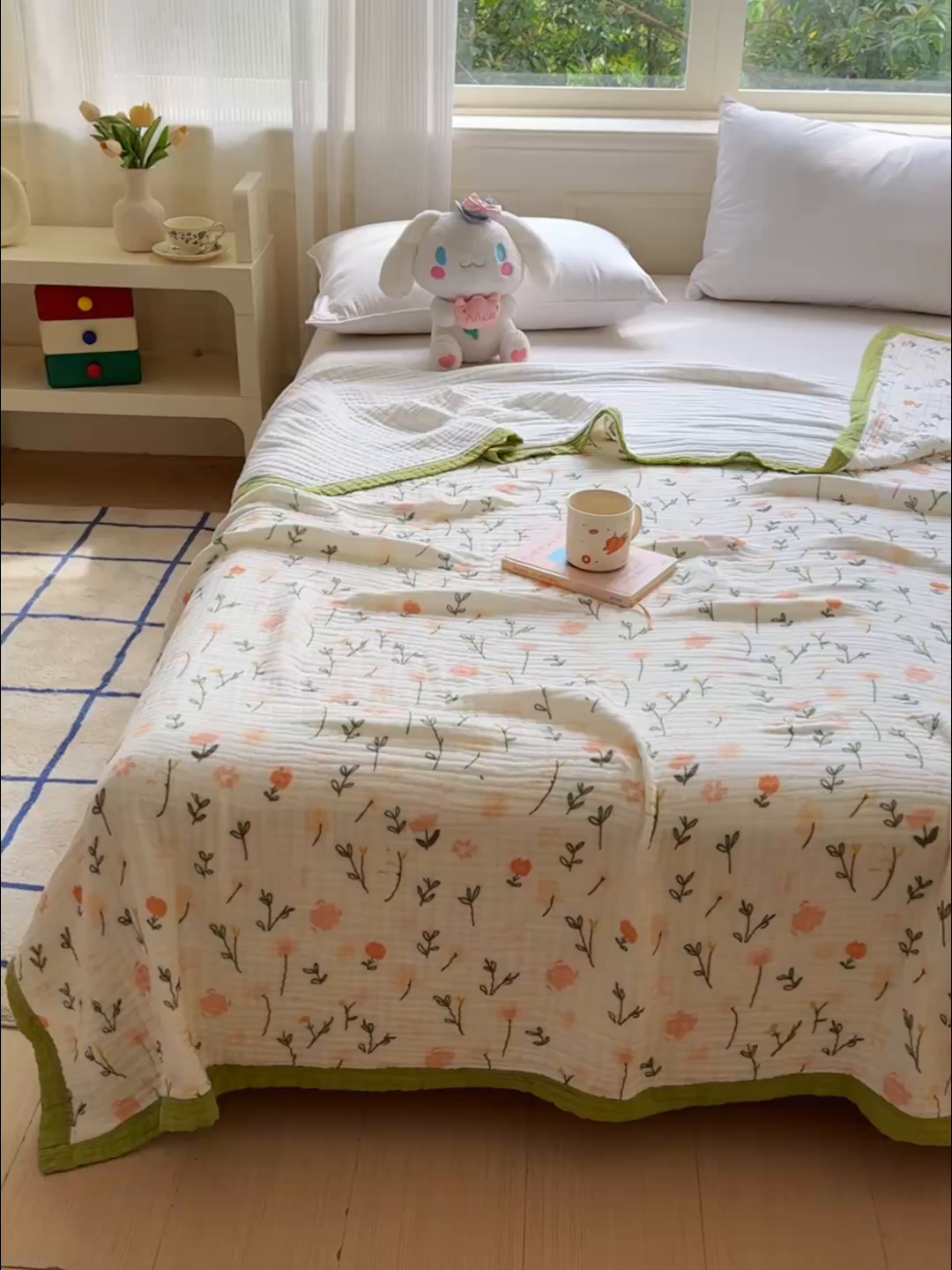 91家纺网 家纺一手货源 找家纺 （总）乐家毛巾被（工厂自产自销） 2026新款全棉纯棉六层一体超柔泡泡纱多功能毯