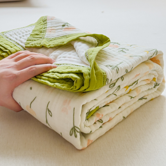 91家纺网 家纺一手货源 找家纺 （总）乐家毛巾被（工厂自产自销） 2026新款全棉纯棉六层一体超柔泡泡纱多功能毯