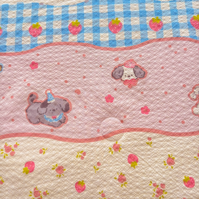 91家纺网 家纺一手货源 找家纺 梵朴 2026新款A类泡芙双层纱贝壳边床盖夏被四件套三角针夏凉被空调被 快乐小狗