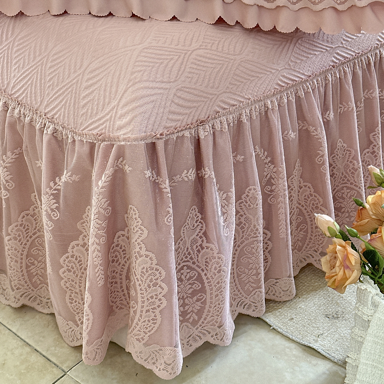 91家纺网 家纺一手货源 找家纺 乐朵家居 2026新款 梵希（复合）  凉席三件套+可配同色系空调被 豆沙