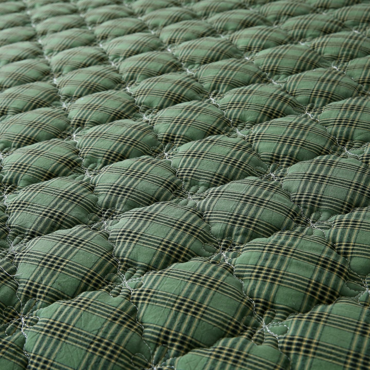 91家纺网 家纺一手货源 找家纺 欧妮家纺 2026新款无印全棉水洗棉夹棉单床裙-三件套 全棉夹棉床裙重楼绿