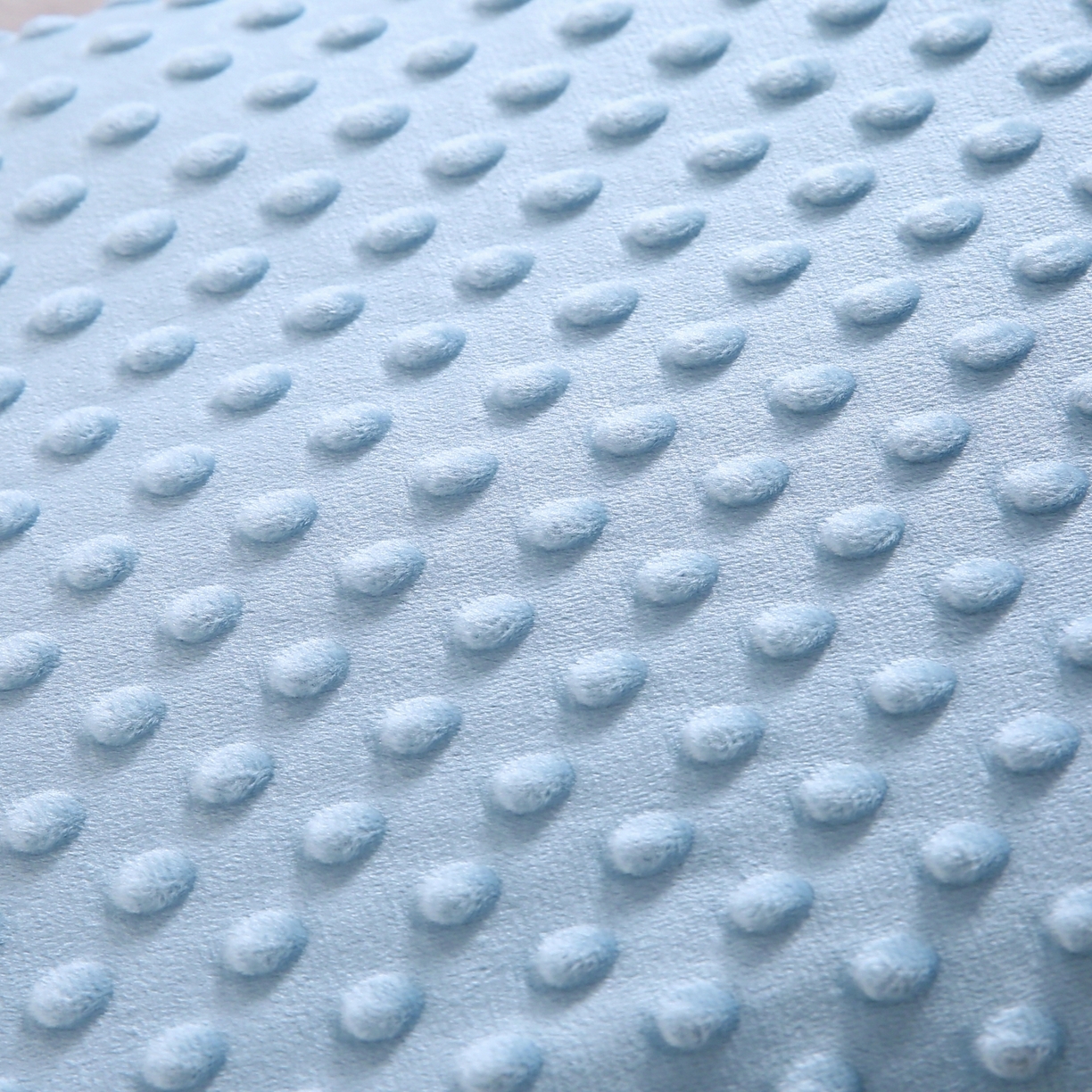 91家纺网 家纺一手货源 找家纺 珍贝家纺 2026新款全棉双层纱豆豆连套枕 小熊-蓝