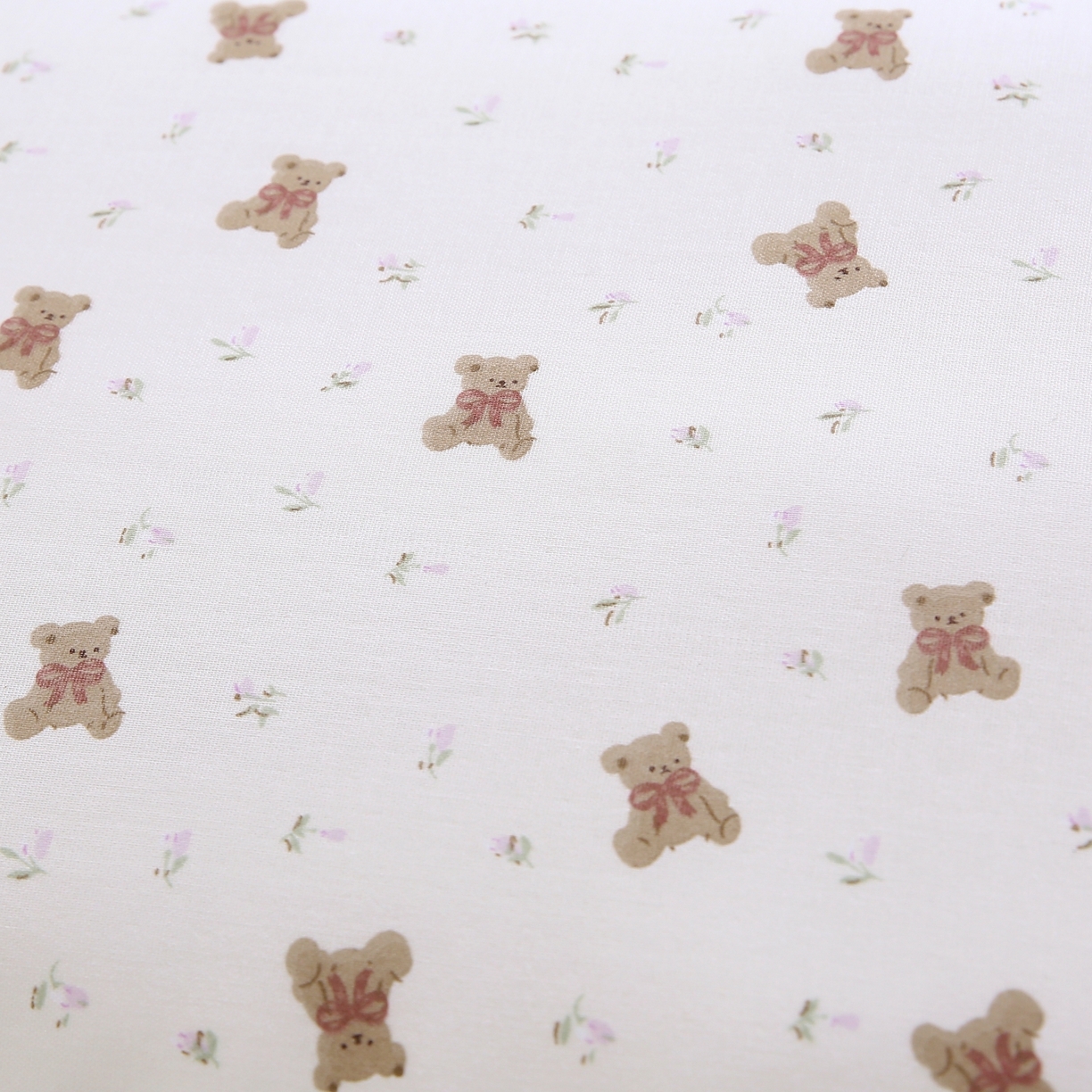 91家纺网 家纺一手货源 找家纺 珍贝家纺 2026新款全棉双层纱豆豆连套枕 小熊先生-白