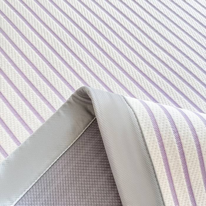 91家纺网 家纺一手货源 找家纺 梦初语 2026春夏新款刺绣凉感豆豆冰丝软席三件套（400克加厚 夹层加捻 不起球 可机洗） 清风条韵-紫