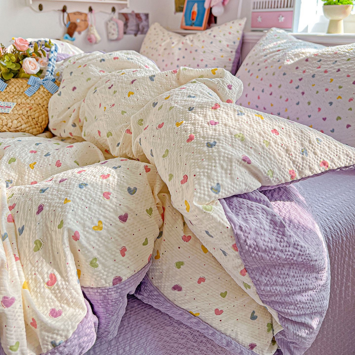 91家纺网 家纺一手货源 找家纺 （总）欧妮家纺 2026新款泡芙棉印花四件套-跑量款