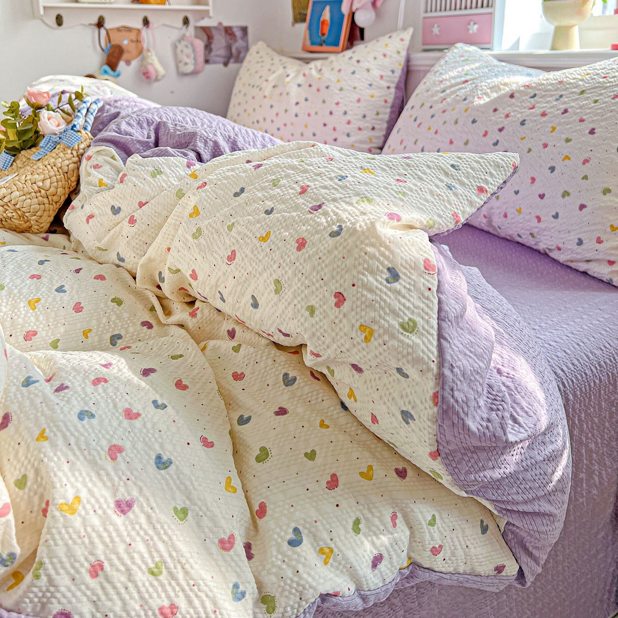 91家纺网 家纺一手货源 找家纺 （总）欧妮家纺 2026新款泡芙棉印花四件套-跑量款